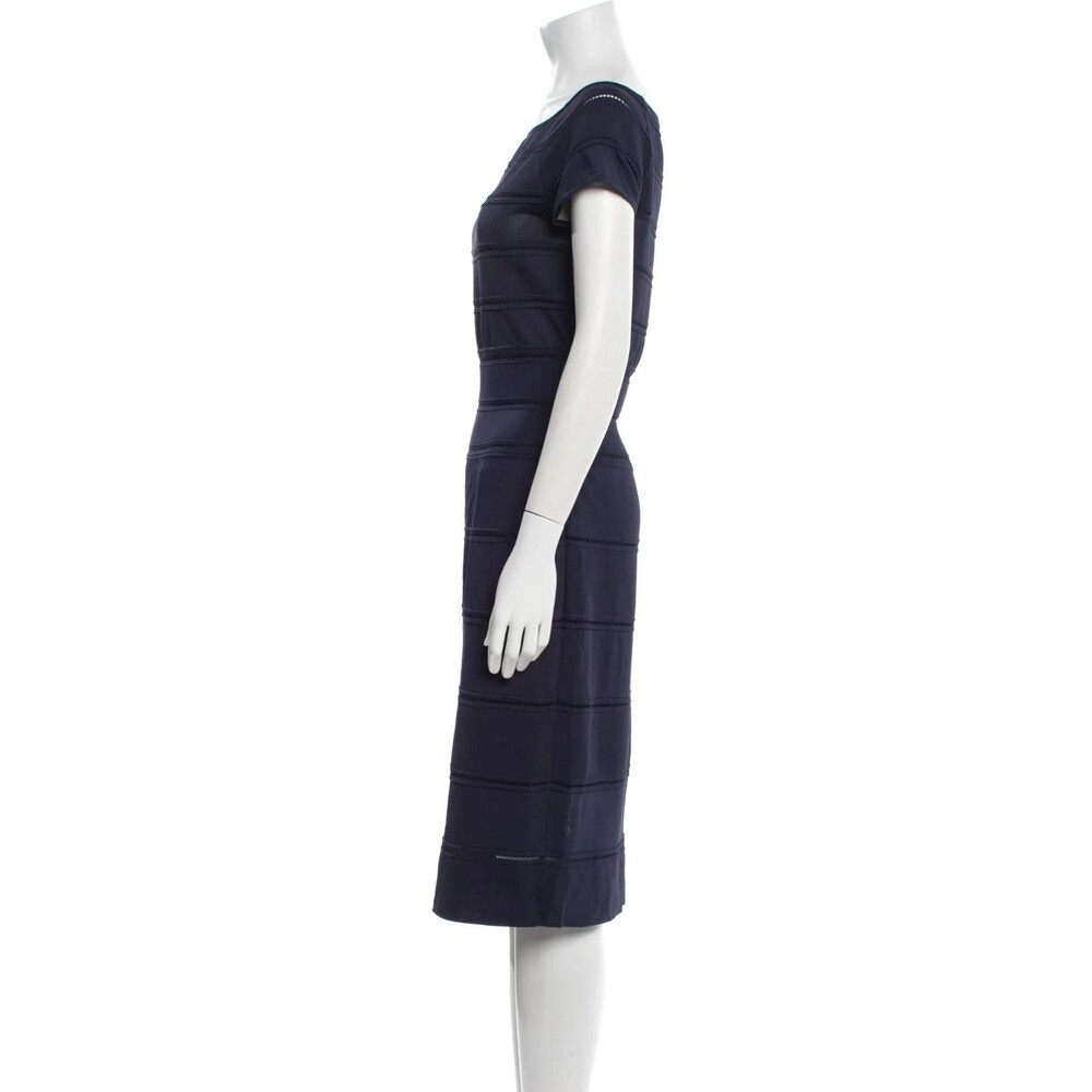 Christian Dior Bateau Neckline Knee-Length Dress Size: 10 - Picture 5 of 11
